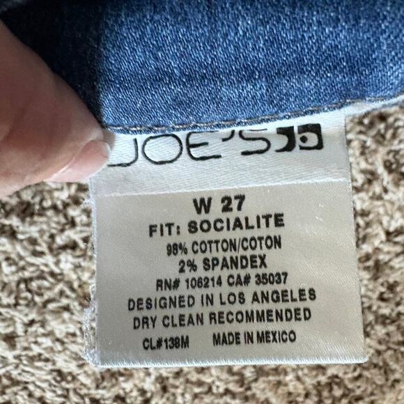 Joes Jeans Socialite Bootcut Sasha Wash Size 27 Distressed Denim - Picture 2 of 7